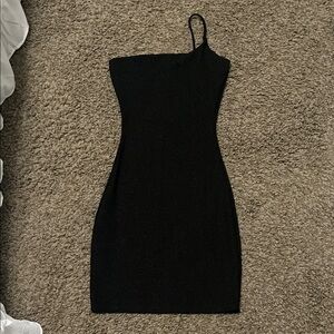 Windsor Black One-Shoulder Dress
